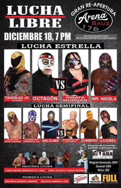 Las carteleras que se realizarán del 15 al 21 de diciembre.