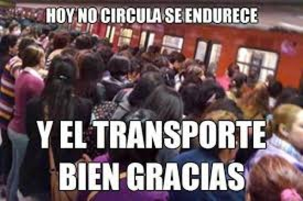 Los memes se quejaron del Hoy No Circula.