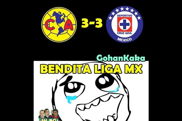 Memes del América 3-3 Cruz Azul