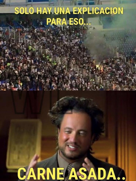 No quemaron el Cuauhtémoc, era carne asada - Memes Regios J2