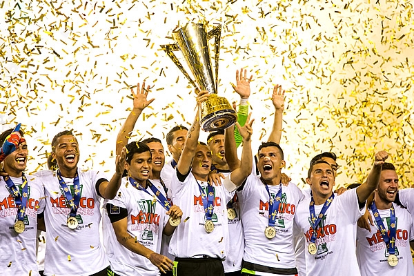 La Selección Mexicana celebró la obtención de la Copa Oro.