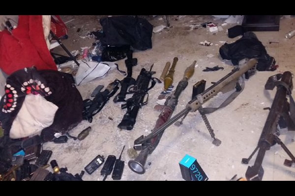 La SEMAR halló armas de fuego en una casa de la colonia Las Palmas.