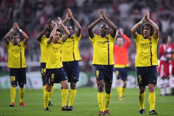 Entre aplausos el mejor equipo del mundo.