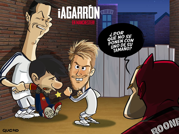 ¡Agarrón en Manchester!
