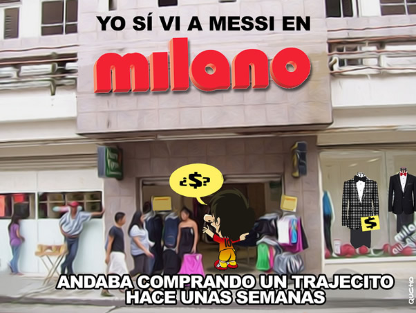 ¿Alguién vio a Messi en Milán?