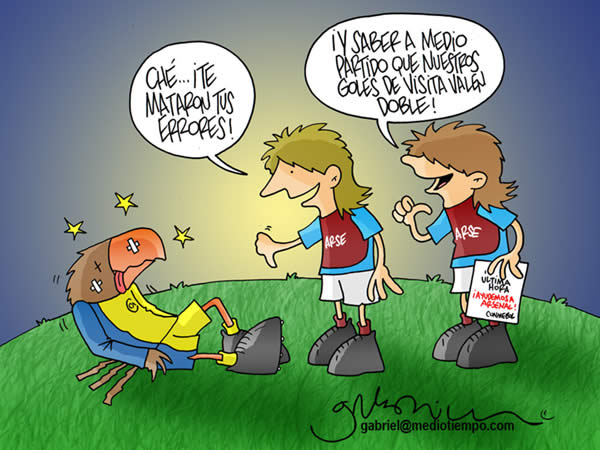 Arsenal le dice al Aguila: che, te mataron tus errores y saber a medio...