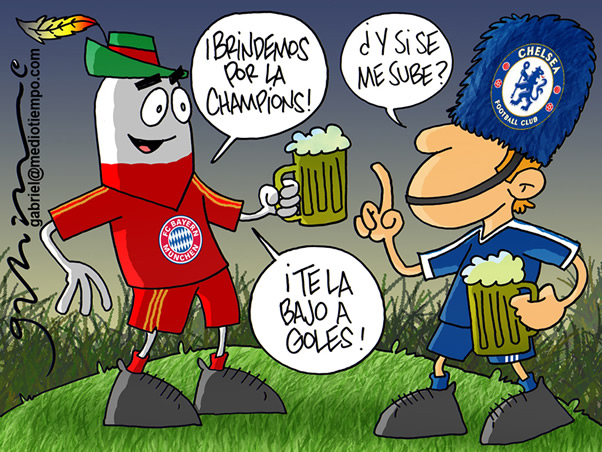 Brindando por la Champions