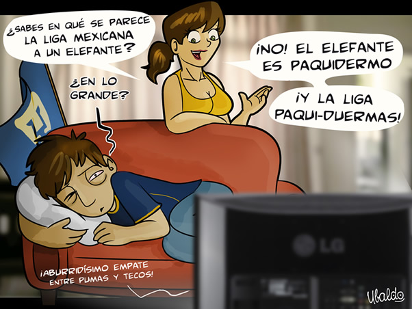 Chiste tan viejo como la problemática de la liga mexicana