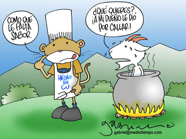 chivas-pumas. pumas: como que le falta sabor. chivas: pues ya ves, a mi...