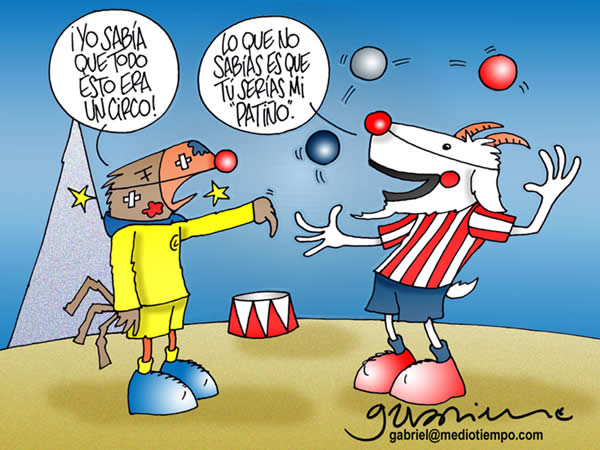 chivas se llevo el clasico. aguila: yo sabia que todo esto era un circo!...
