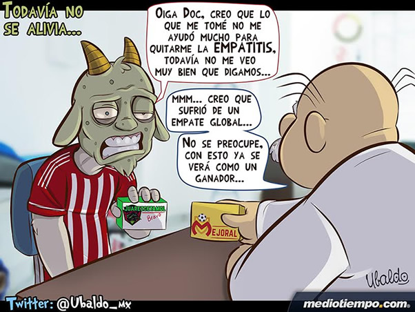 Chivas sigue con empatitis