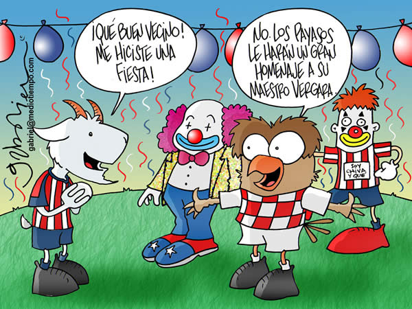 Chivas Tecos payasos homenaje Vergara Chivas Tecos payasos homenaje Vergara
