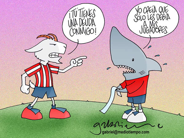 chivas: tu tienes una deuda conmigo. veracruz: yo creia que solo le debia a...