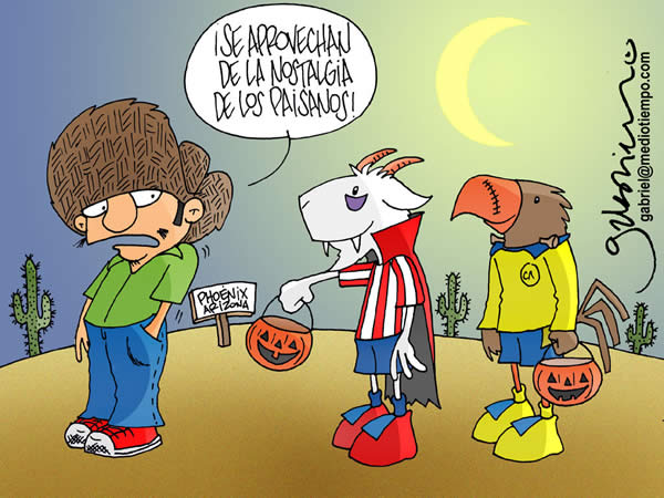 Chivas y America por su calaverita a Arizona. Chivas y America por su...