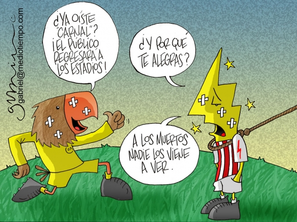 Con gente otra vez