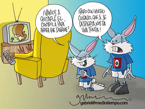 Los conejitos de Cruz Azul le quieren quitar el control a su papá, el...