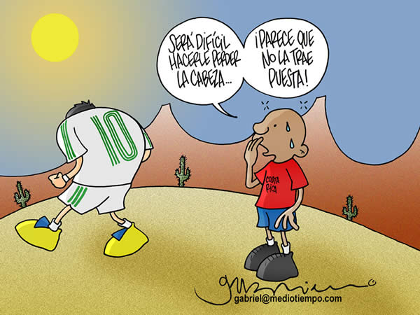 Costa Rica dice viendo a Cuau: Sera dificil hacerle perder la cabeza, parece...