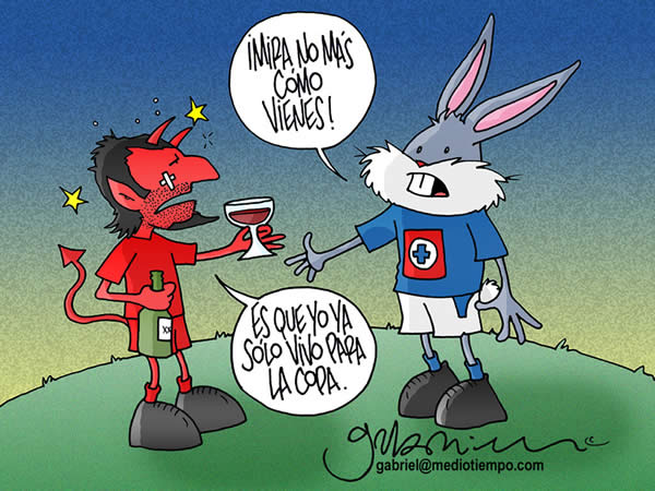 cruz azul: mira nada mas como vienes. diablo del toluca: es que yo solo vivo...