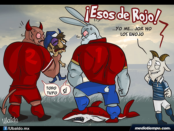 ¡Cuidado con esos de rojo!