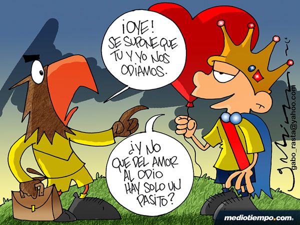 Del odio al amor...
