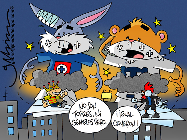 Derribando a dos grandes
