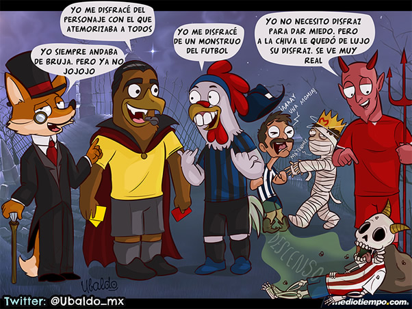 Disfrazados en Halloween