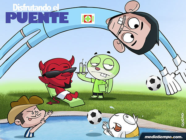 Disfrutando el puente