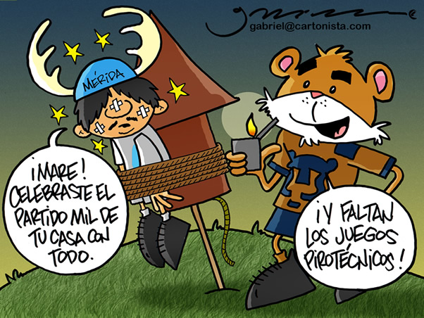 Echando cohetes