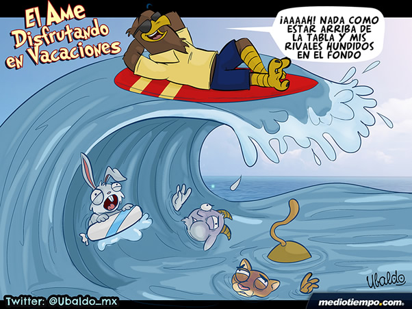 El Ame disfrutando en vacaciones