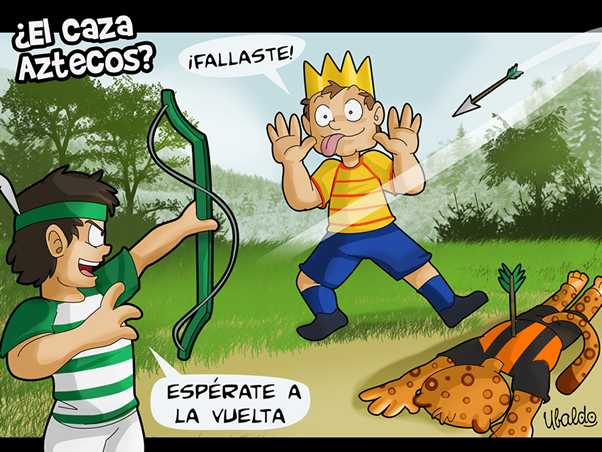 El caza Aztecos