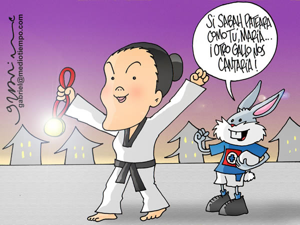 El Conejo le dice a María del Rosario que si Sabah pateara como ella, otro...
