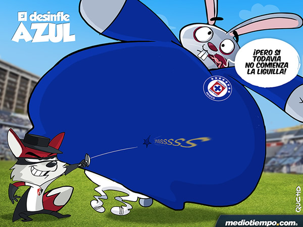 El desinfle azul