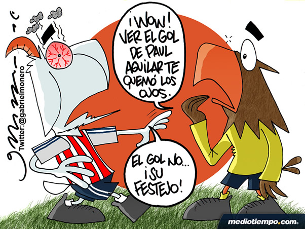 El festejo de Paul Aguilar