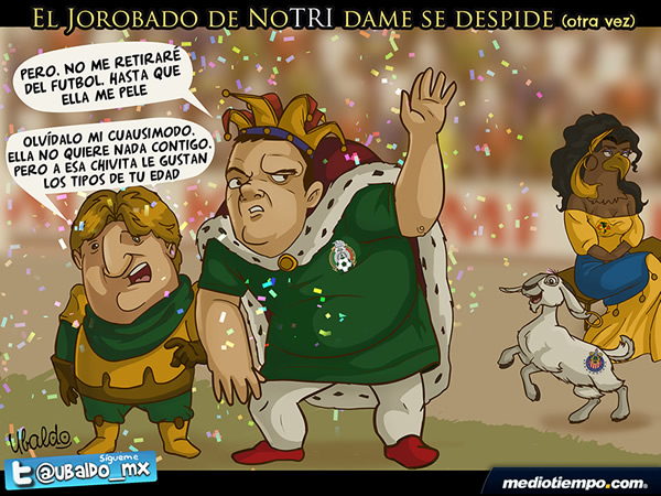El Jorobado se despide del TRI