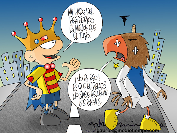 El Monarca le dice al Águila: ';Mi lado del Periférico es mejor que el...