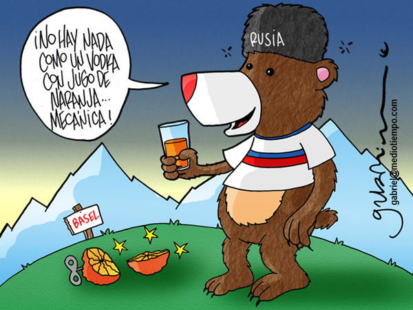 El oso ruso habla de su triunfo sobre Holanda en la Eurocopa. El oso ruso...