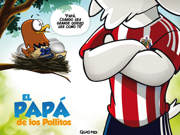 El papá de los pollitos