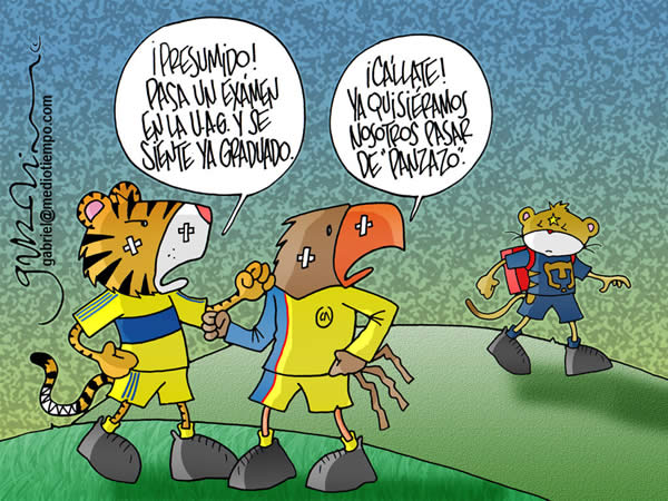 El Tigre le dice al Águila que el Puma es presumido por haber pasado un...