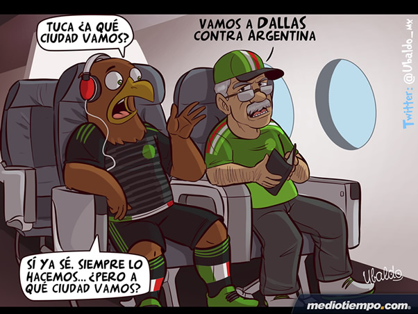 El Tri llegando a Dallas