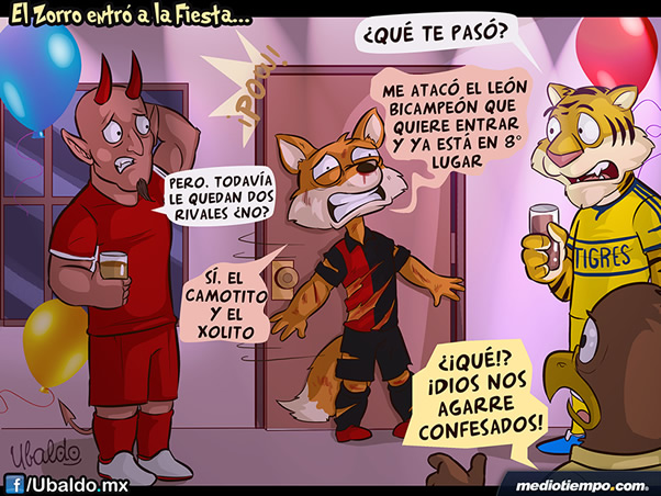 El Zorro entró a la Fiesta...
