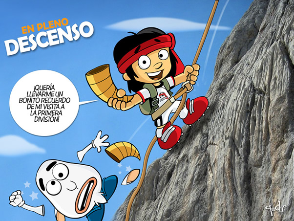 En pleno descenso