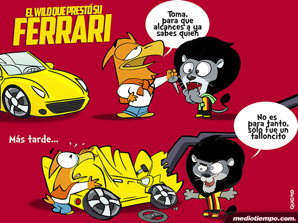 Ferrari abollado