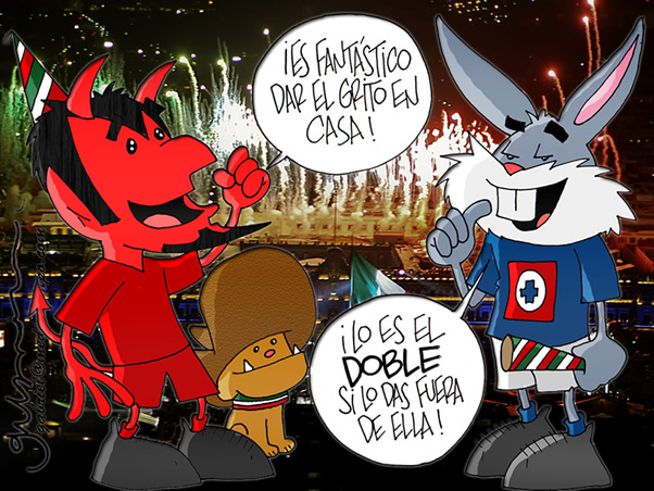 Gritando fuerte