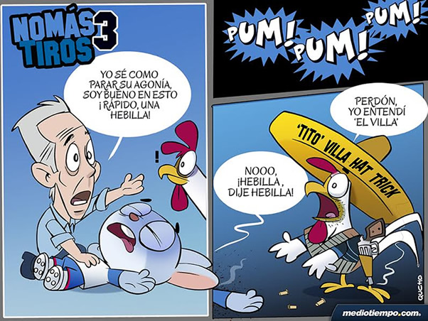 Hat trick de 'Tito' Villa