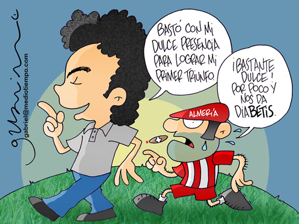 Hugo le dice al de Almería: Bastó con mi presencia para lograr mi primer...