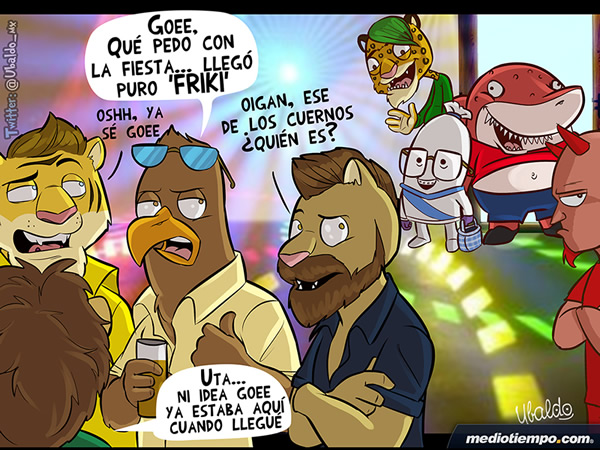 Invitados listos para la Fiesta
