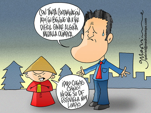 Juegos Olimpicos Beijing, Carlos Hermosillo, contaminación en el aire Juegos...