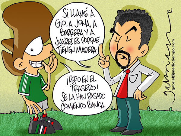 Jugadores con madera