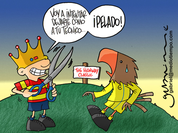 La botarga de Monarcas Morelia le dice al Águila del América: Voy a intentar...