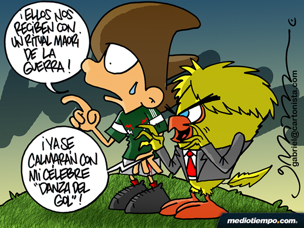 La celebración de gol del 'Piojo'